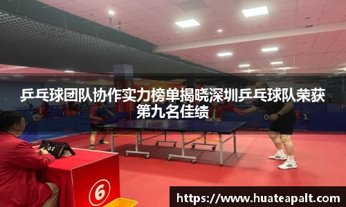 乒乓球团队协作实力榜单揭晓深圳乒乓球队荣获第九名佳绩